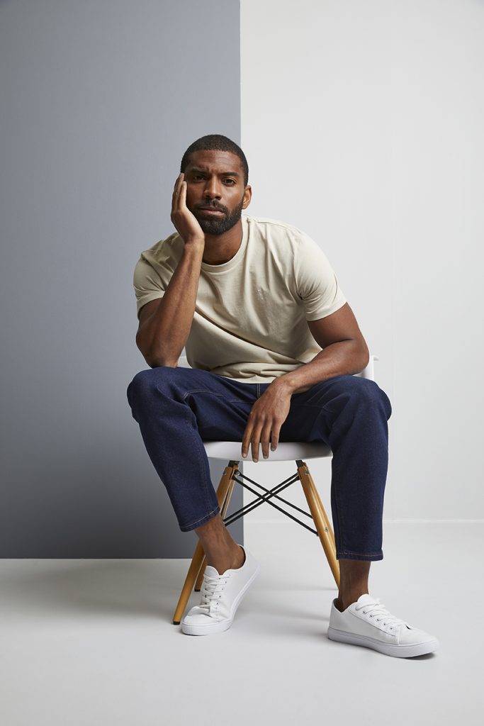 Man wearing Shirt Society product