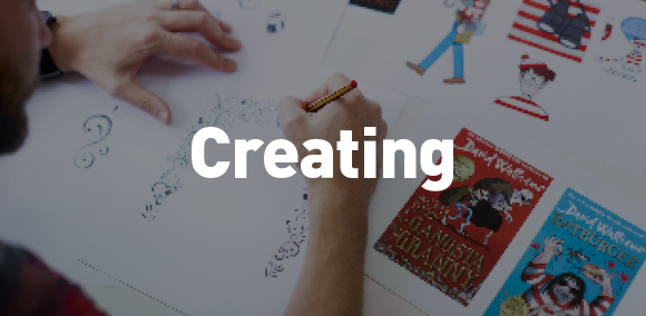 Caption: Creating
Image of person drawing on paper