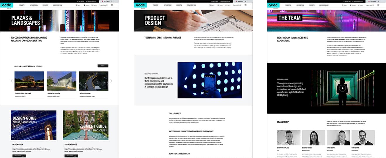 ACDC Lighting: Web Design | Seventy7
